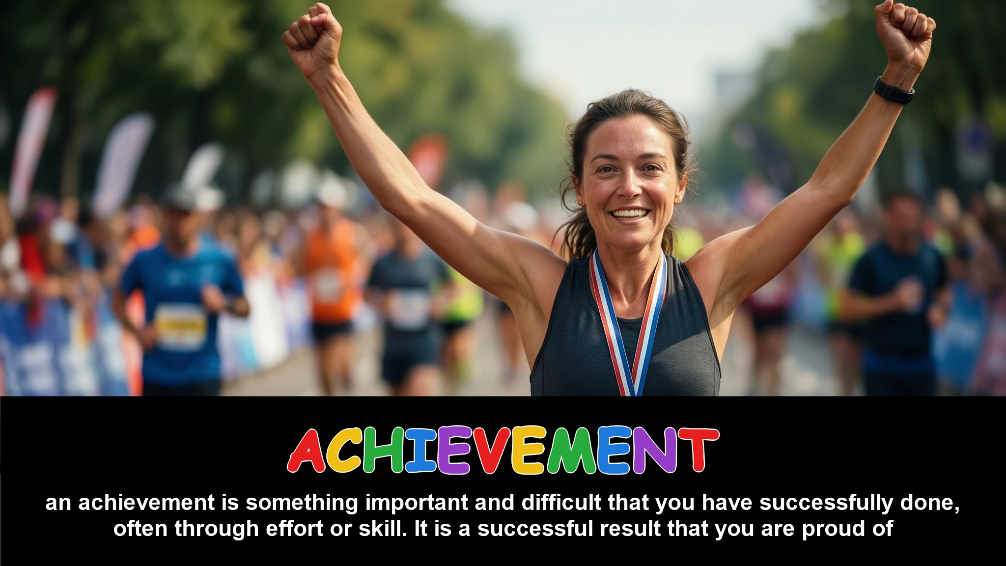 English Illustration for achievement